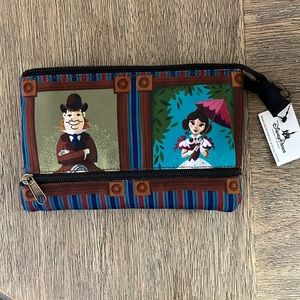 Disney Parks Haunted Mansion Stretching room zipper pouch/bag NWT